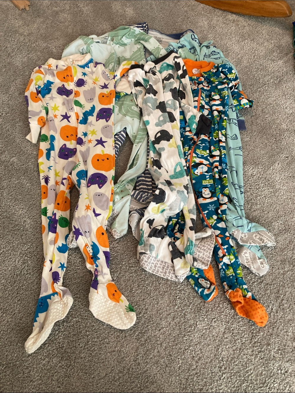 Mixed brand bundle of six Piece Sleepwear Pack - holiday prints